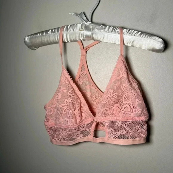 Aerie peachy pink lace  bralette S - Picture 3 of 5